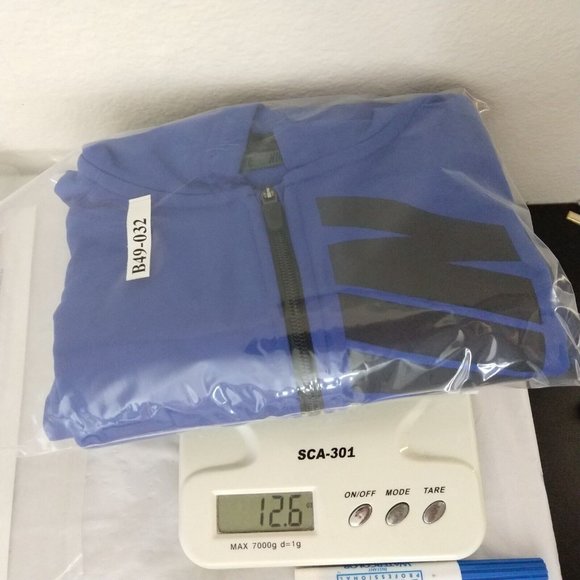 Nike Dri Fit Youth Full Zip Training Hooded Jacket Logo Spell out Blue Size L - Picture 9 of 9